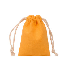 Reusable Plain Organic Cotton Canvas Fabric Muslin Calico Pouch Drawstring Bag With Custom Logo Printed